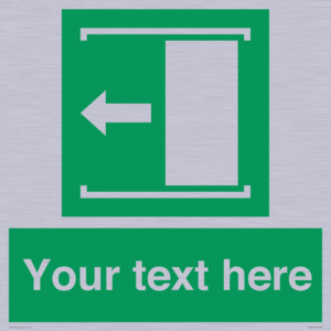 Custom Slide to Open Sign